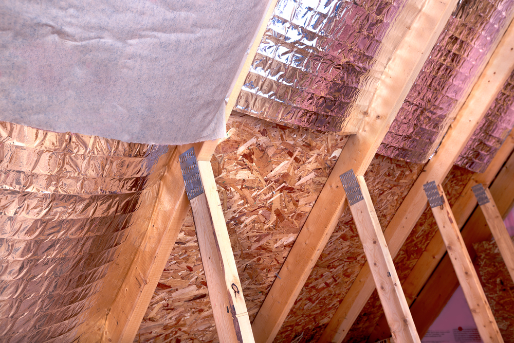 thumbnail image 2 of 2000 Sq Ft Radiant Barrier – Double D Silver 48" X 125' Roll – Made In USA 2 of 2