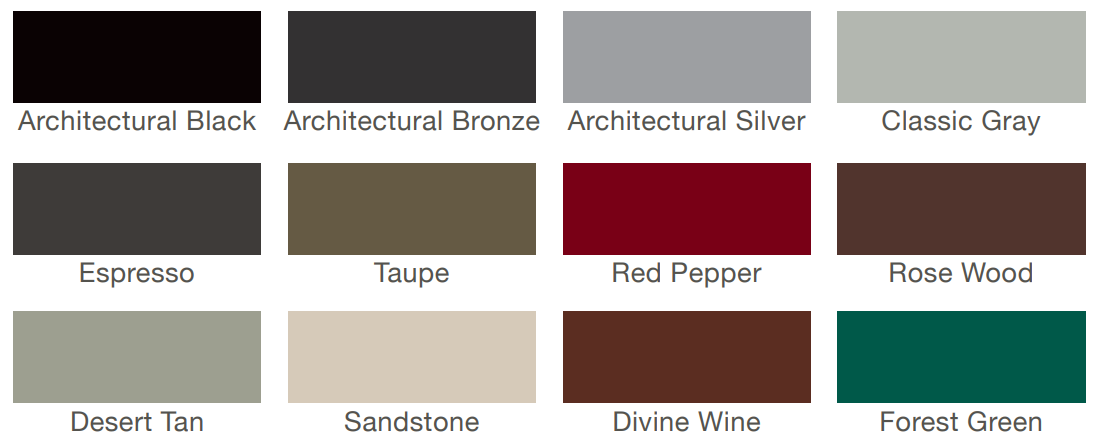 Exterior Window Frame Colors